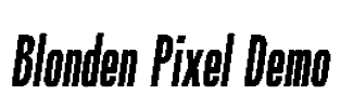 Blonden Pixel Demo
