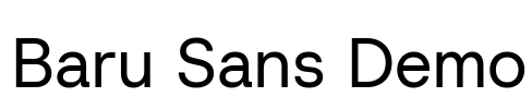 Baru Sans Demo