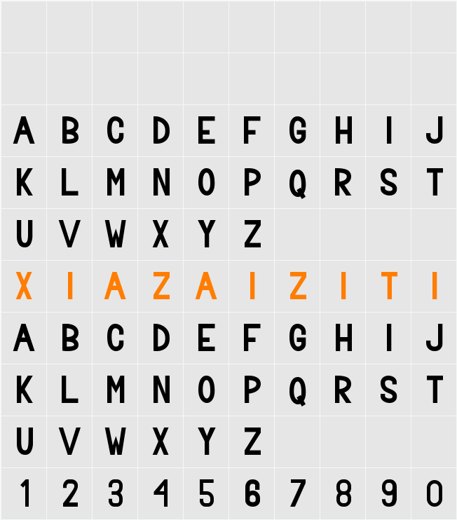 Bavalor Reg 字符映射表