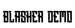 Blasher DEMO 字体预览图