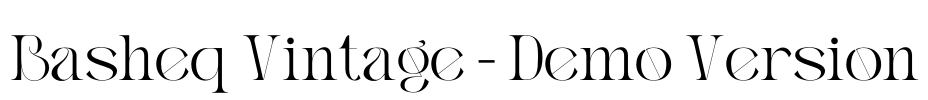 Basheq Vintage - Demo Version