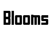 Blooms 字体预览图