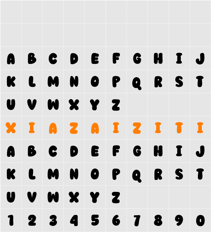 Boldreel 字符映射表