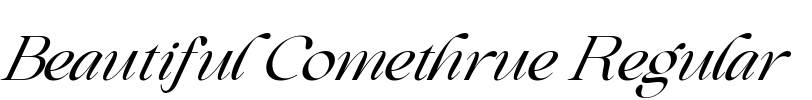 Beautiful Comethrue Regular