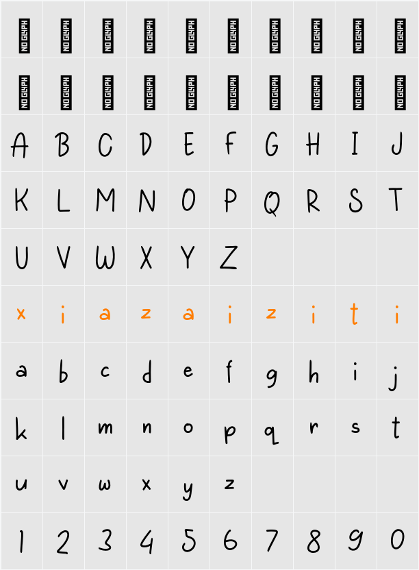 Blimo Notes Personal Use 字符映射表