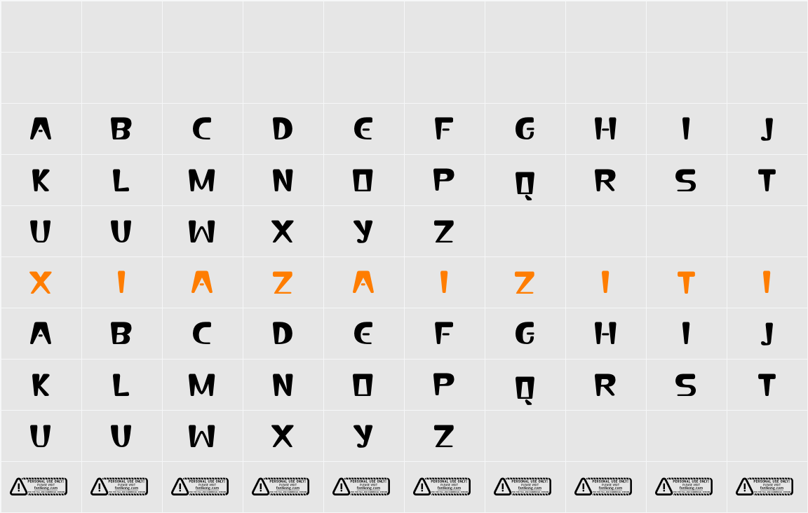 Bignue 字符映射表