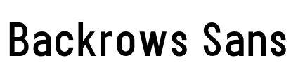 Backrows Sans
