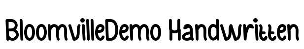 BloomvilleDemo Handwritten