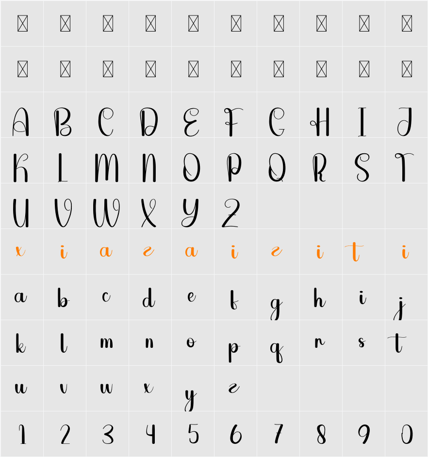 Beside 字符映射表