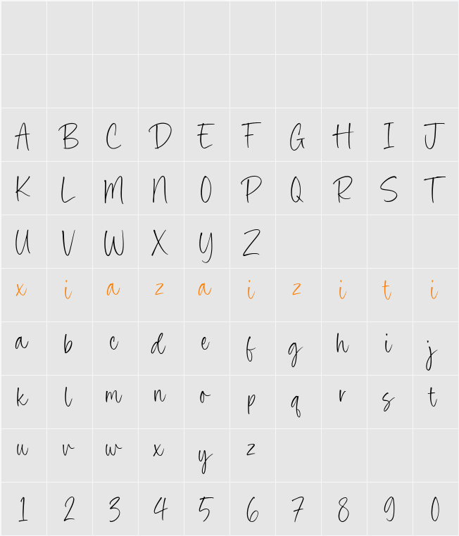 Bintang Studio 字符映射表