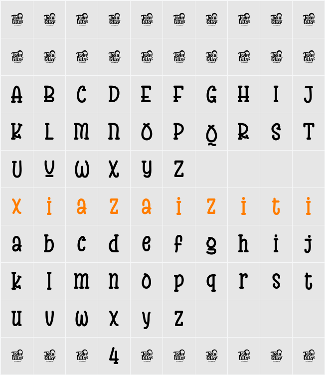 BOLATUK Trial 字符映射表