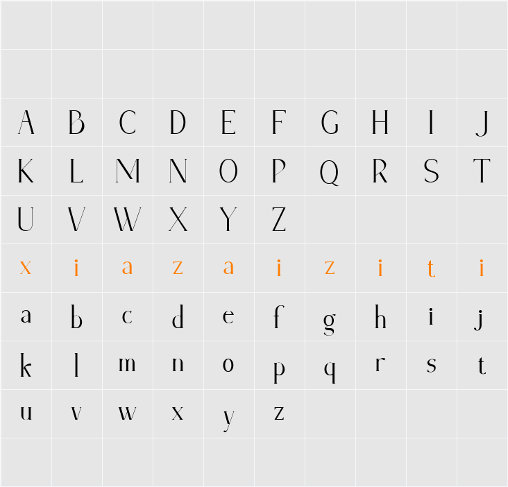 Beamont 字符映射表