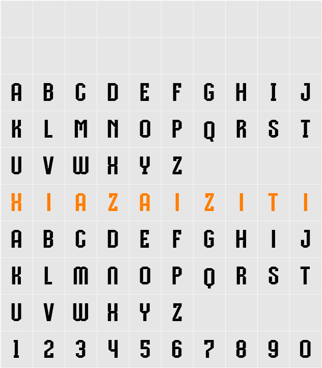 Bagor Klodjen 字符映射表