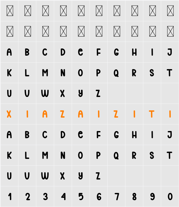 Beginning 字符映射表