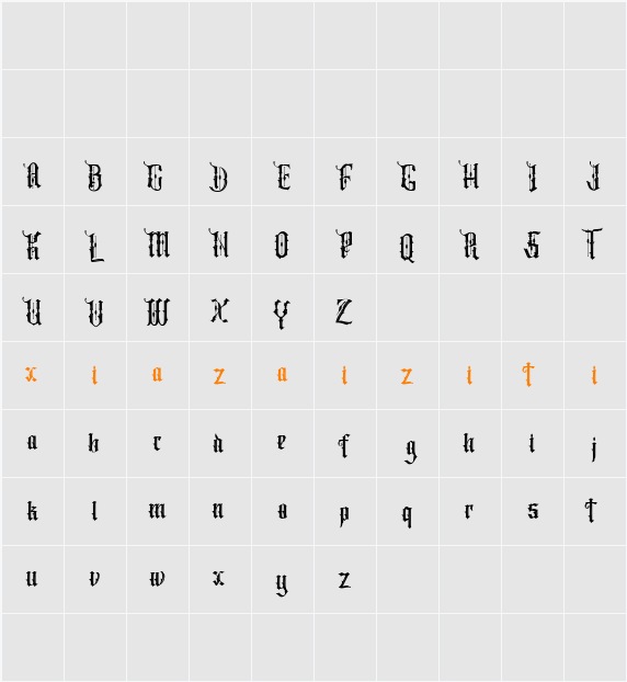 Bartley 字符映射表