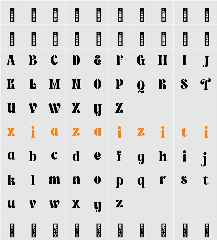 Aviken 字符映射表