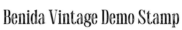 Benida Vintage Demo Stamp