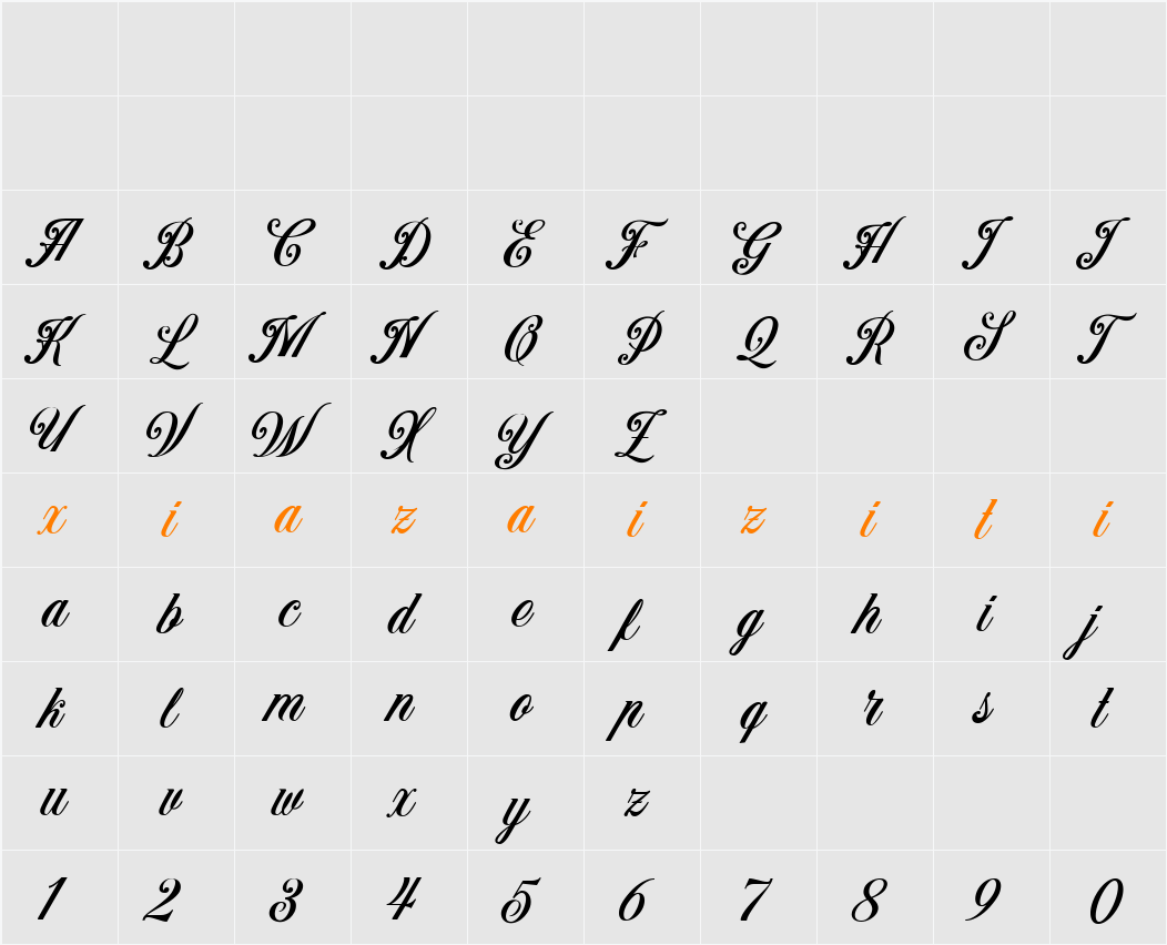 Benford DEMO 字符映射表