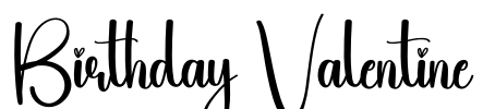 Birthday Valentine