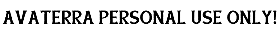 Avaterra PERSONAL USE ONLY!