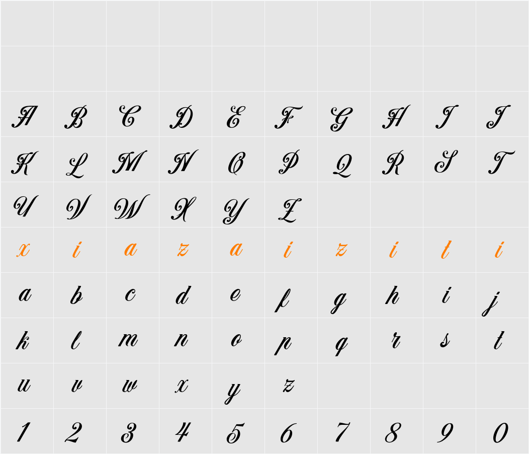 Benford DEMO 字符映射表