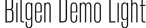 Bilgen Demo Light 字体预览图