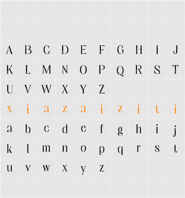 Balvine Stamp Demo 字符映射表