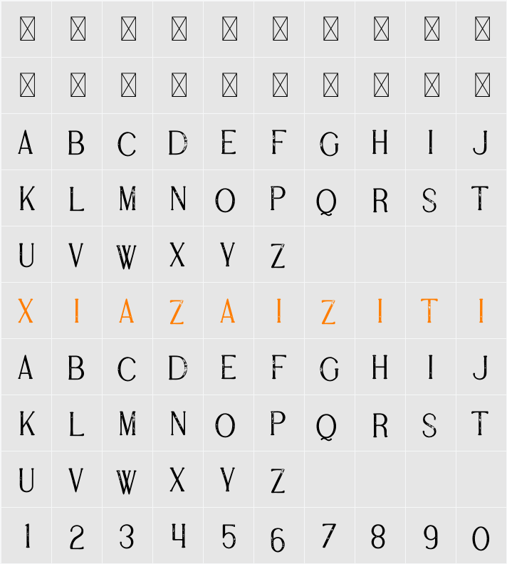 Aviva 字符映射表