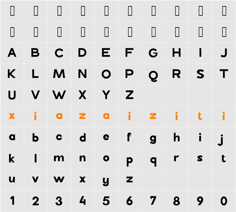 Billajenka 字符映射表