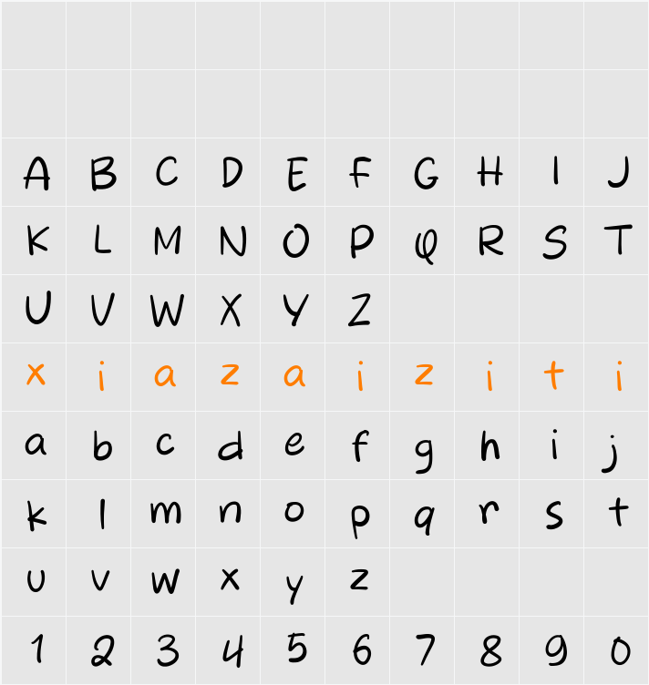 Bread Island 字符映射表