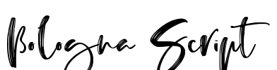 Bologna Script 字体预览图