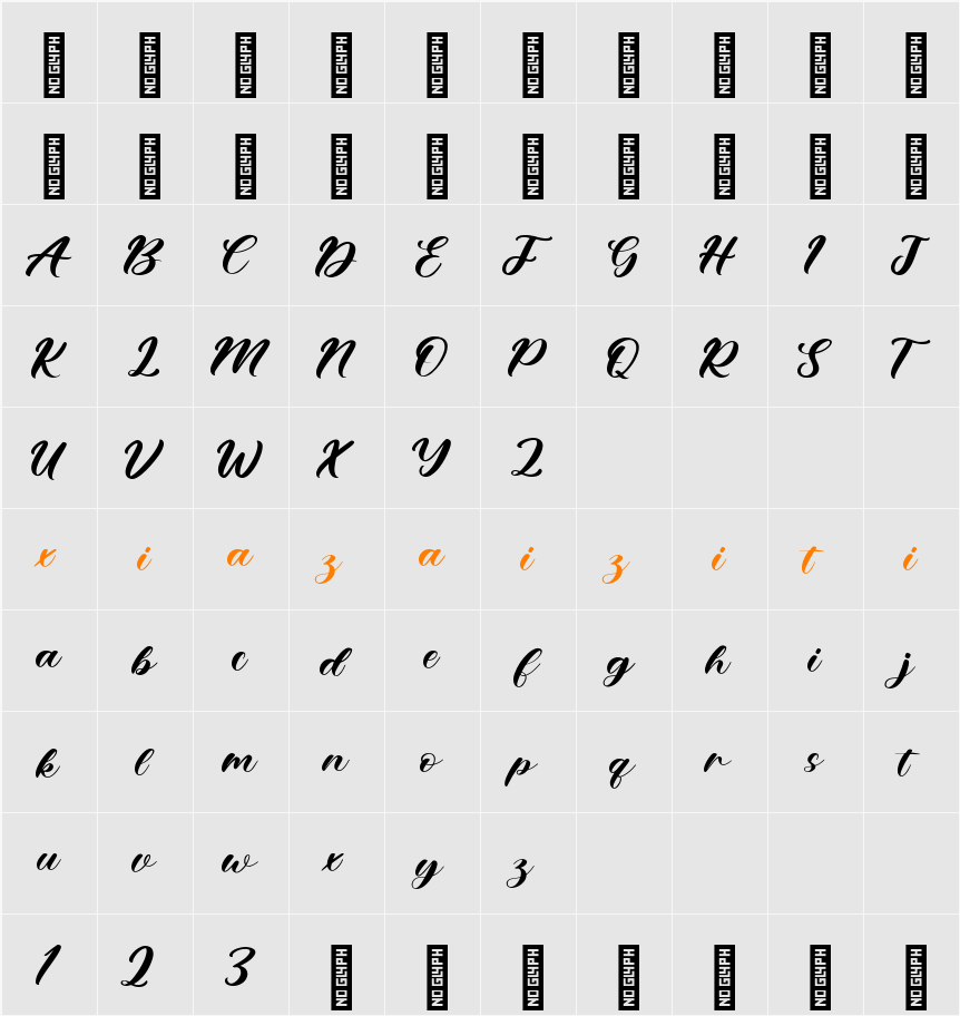 Blissful Stone Blissful 字符映射表