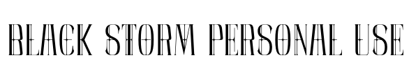Black Storm Personal Use
