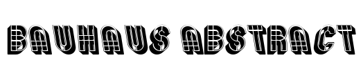 Bauhaus Abstract 字体预览图