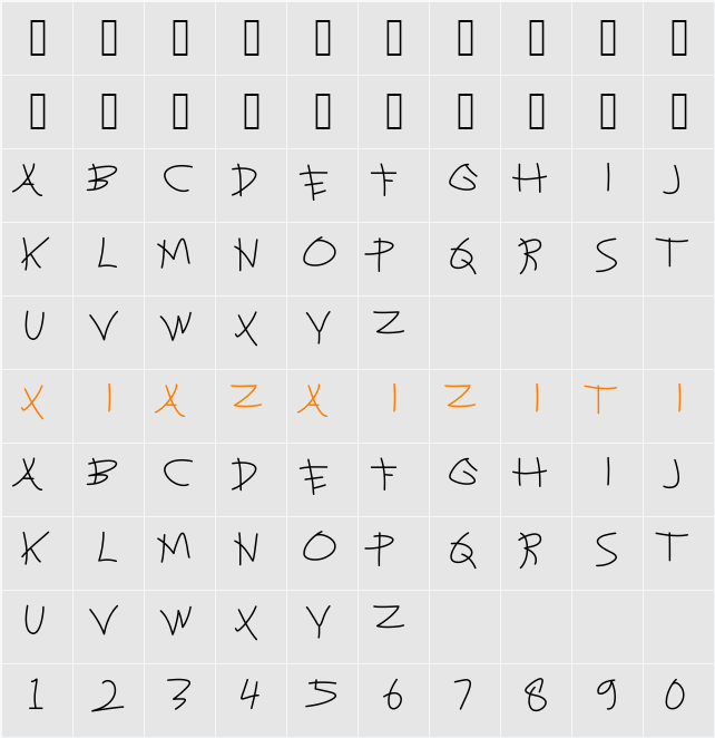 BELARAK 字符映射表