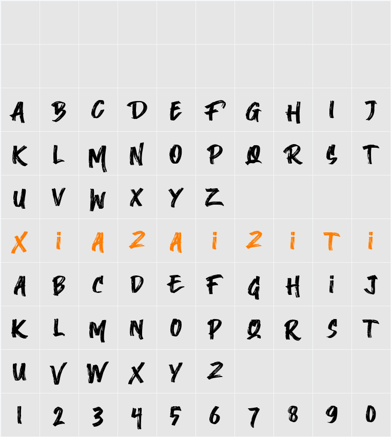 Black Side 字符映射表