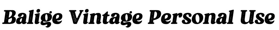 Balige Vintage Personal Use