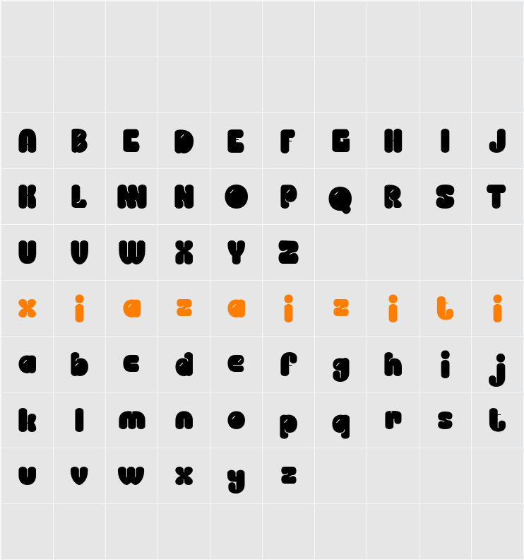 Benicio Demo 字符映射表