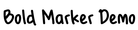 Bold Marker Demo