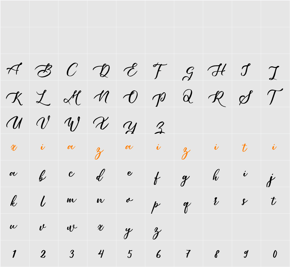 Break Dance 字符映射表