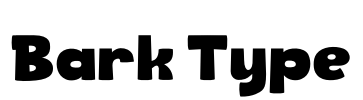 Bark Type 字体预览图