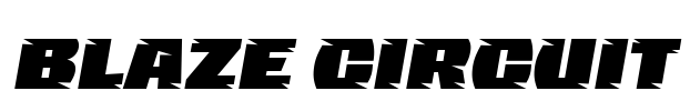 Blaze Circuit 字体预览图
