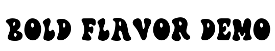 Bold Flavor DEMO