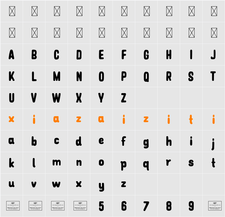 Blackburn 字符映射表