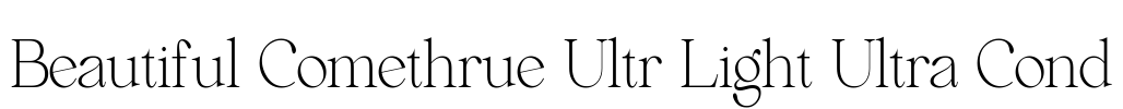 Beautiful Comethrue Ultr Light Ultra Cond