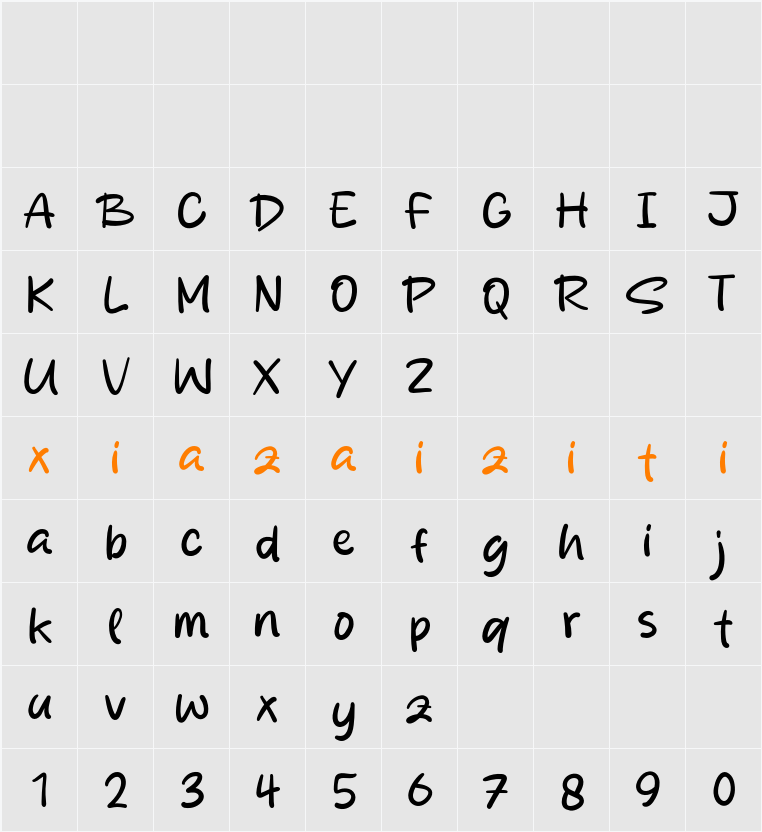 Bakpia Sabang 字符映射表