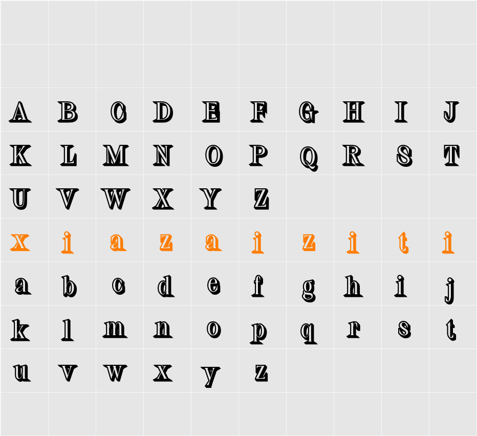 Balvine Extrude Right Demo 字符映射表