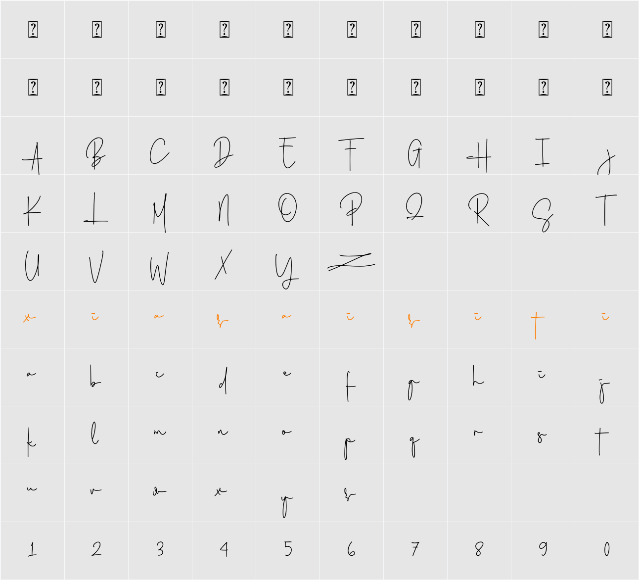 Ballondior 字符映射表