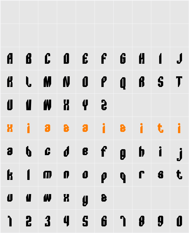  Bimounce 字符映射表