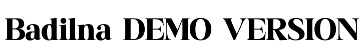 Badilna DEMO VERSION